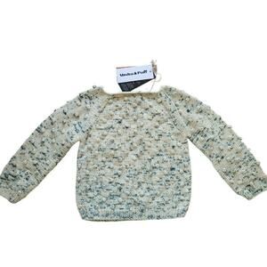 Misha & Puff Airy Green Popcorn Sweater